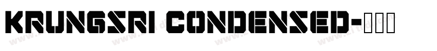 Krungsri Condensed字体转换